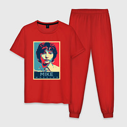 Пижама хлопковая мужская Stranger Things Майк, цвет: красный