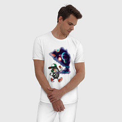 Пижама хлопковая мужская Darts Vaper Дартс Вейпер, цвет: белый — фото 2