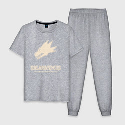 Мужская пижама Саламандры лого винтаж
