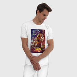 Пижама хлопковая мужская Golden Axe - poster, цвет: белый — фото 2