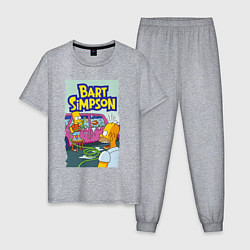 Мужская пижама Барт Симпсон устроил из автомобиля аквариум