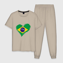 Мужская пижама Сердце - Бразилия