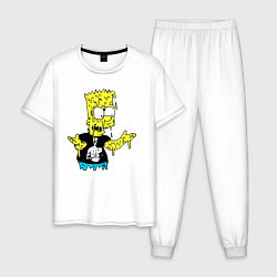 Мужская пижама Плавящийся Барт Симпсон - стилизация