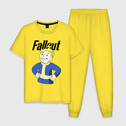 Пижама хлопковая мужская Fallout blondie boy, цвет: желтый