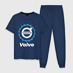 Пижама хлопковая мужская Volvo в стиле Top Gear, цвет: тёмно-синий