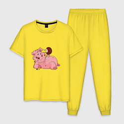 Мужская пижама Поросенок и куриная ножка