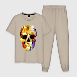 Мужская пижама Color skull - sketch