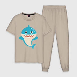 Мужская пижама Милая акулa