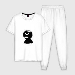 Пижама хлопковая мужская Mini Femto, цвет: белый