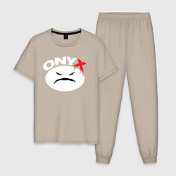 Мужская пижама Onyx logo white