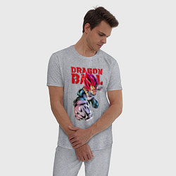 Пижама хлопковая мужская Жемчуг Дракона - Вегета, цвет: меланж — фото 2