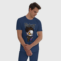 Пижама хлопковая мужская Slipknot - art, цвет: тёмно-синий — фото 2