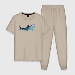 Мужская пижама Realistic shark
