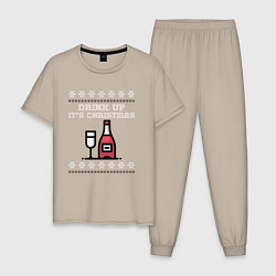 Мужская пижама Drink up its Christmas