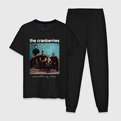 Пижама хлопковая мужская The Cranberries rock, цвет: черный