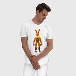 Пижама хлопковая мужская Спринг Бонни, цвет: белый — фото 2