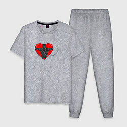Мужская пижама Сердце и ключ