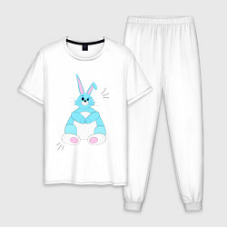 Мужская пижама Косой кролик