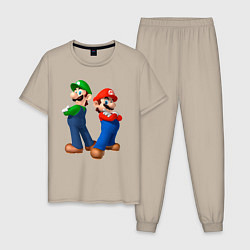 Мужская пижама Марио и Луиджи