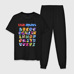 Мужская пижама Latin alphabet for children