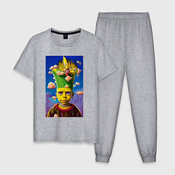 Мужская пижама Bart Simpson - neural network - fantasy - art