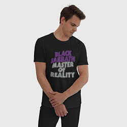 Пижама хлопковая мужская Black Sabbath Master of Reality, цвет: черный — фото 2