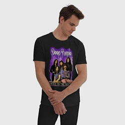 Пижама хлопковая мужская Deep Purple rock, цвет: черный — фото 2