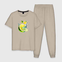 Мужская пижама Лимонный спрей