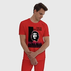 Пижама хлопковая мужская Эрнесто Че Гевара и революция, цвет: красный — фото 2