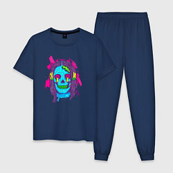 Мужская пижама Blue skull