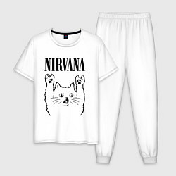 Мужская пижама Nirvana - rock cat