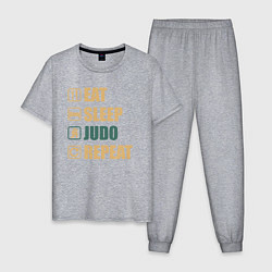 Мужская пижама Eat sleep judo