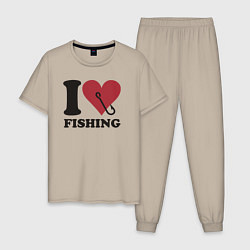 Мужская пижама I love fishing