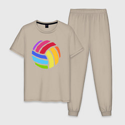 Мужская пижама Rainbow volleyball