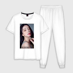 Пижама хлопковая мужская Kim Jisoo, цвет: белый