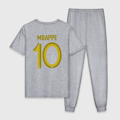 Мужская пижама Килиан Мбаппе ЧМ 2022 сборная Франции / Меланж – фото 2