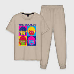 Мужская пижама The Beatles color