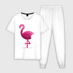Мужская пижама Фламинго минималистичный