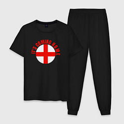 Пижама хлопковая мужская Coming home England, цвет: черный
