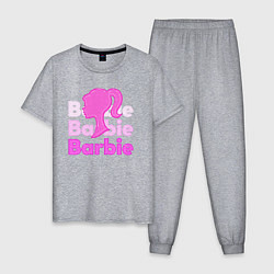 Мужская пижама Логотип Барби объемный