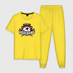 Пижама хлопковая мужская Spirit hooligans, цвет: желтый