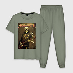 Мужская пижама Megadeth - skeleton - heavy metal