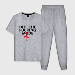 Мужская пижама Depeche Mode - Rose mode white