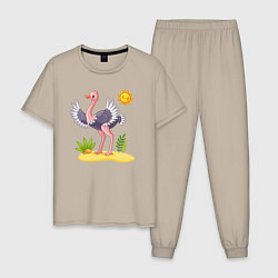 Мужская пижама Солнечный страус