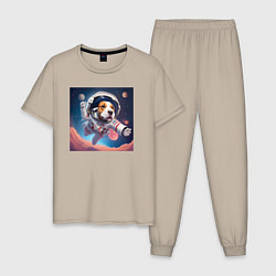 Мужская пижама Собака в космосе