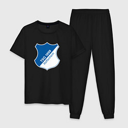 Пижама хлопковая мужская Hoffenheim fc germany, цвет: черный