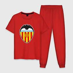 Пижама хлопковая мужская Valencia fc sport, цвет: красный