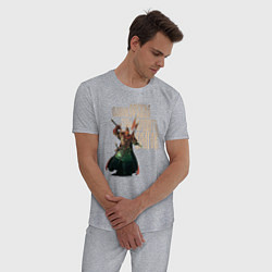 Пижама хлопковая мужская Оружие древних русов, цвет: меланж — фото 2