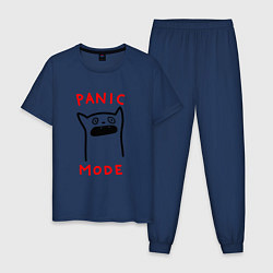 Мужская пижама Panic mode - котик