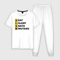 Мужская пижама Еда сон ванна Wu-tang